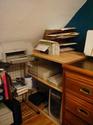 Check out that well-built table in action. The self is adjustable in case I ever get a larger CPU.